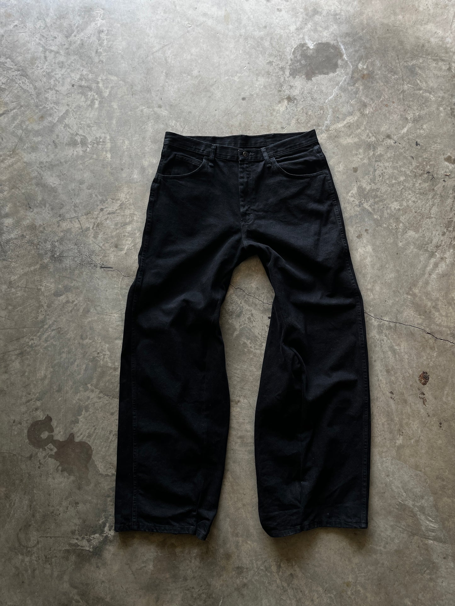 Broken needles denim