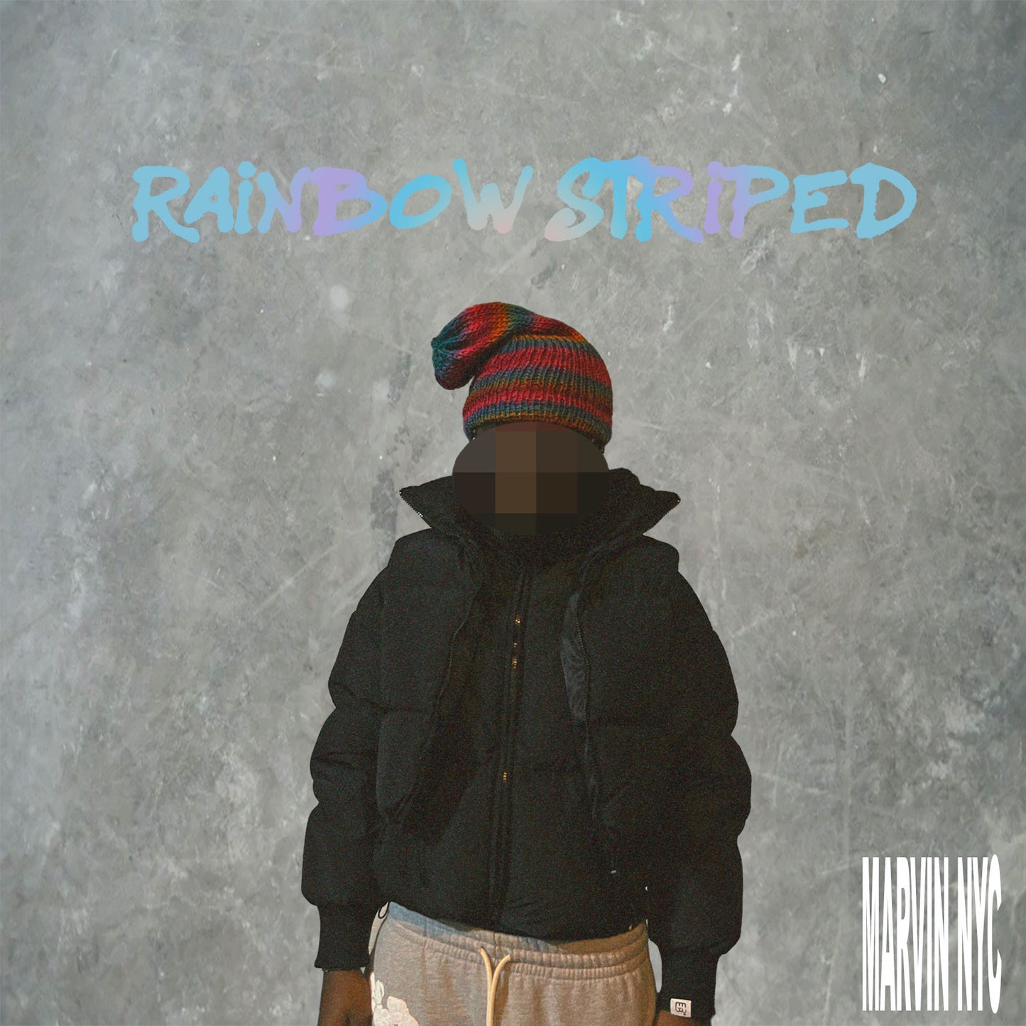 Rainbow striped Beanie