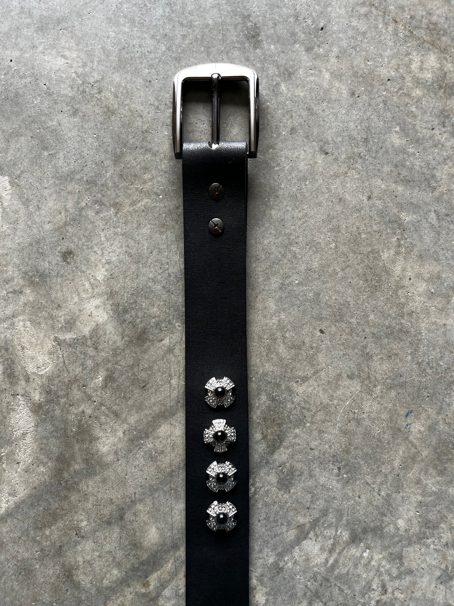 Chrome cross belt