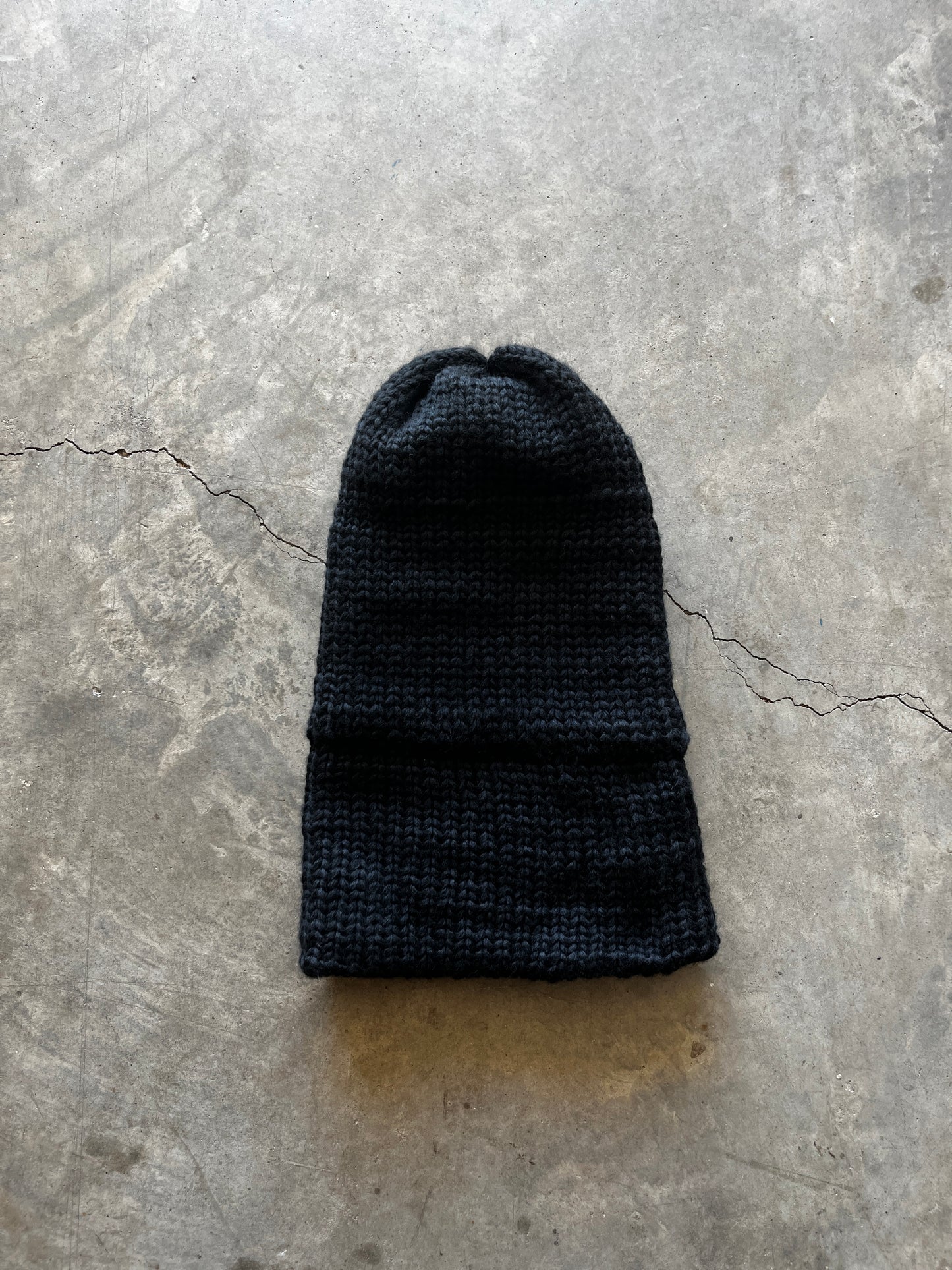 Triple black beanie