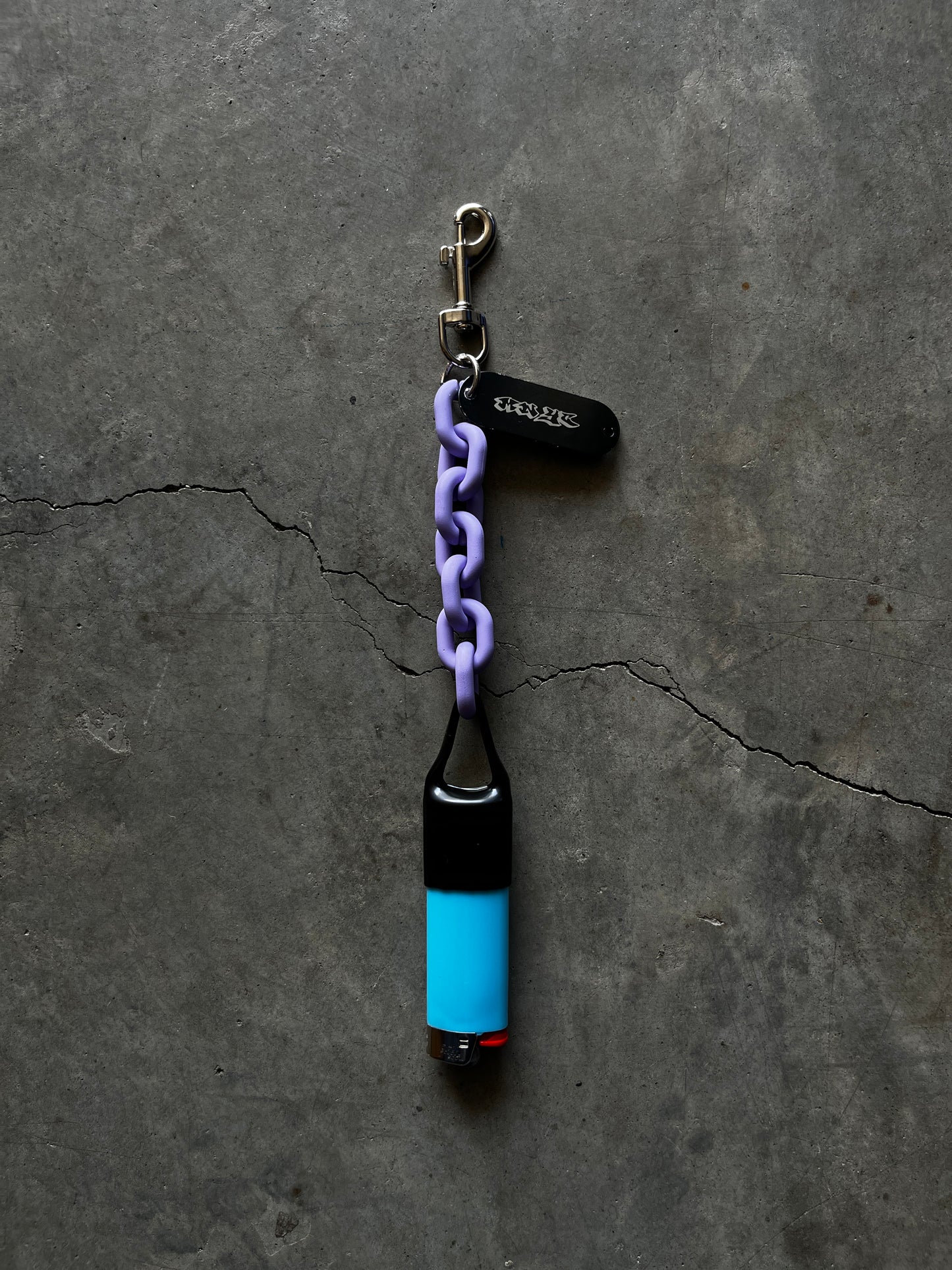 Purple lighter holder