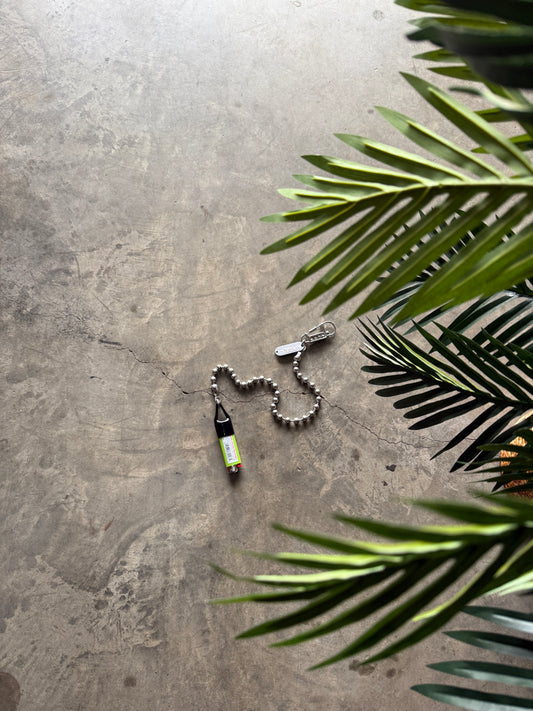 Chrome ball lighter holder